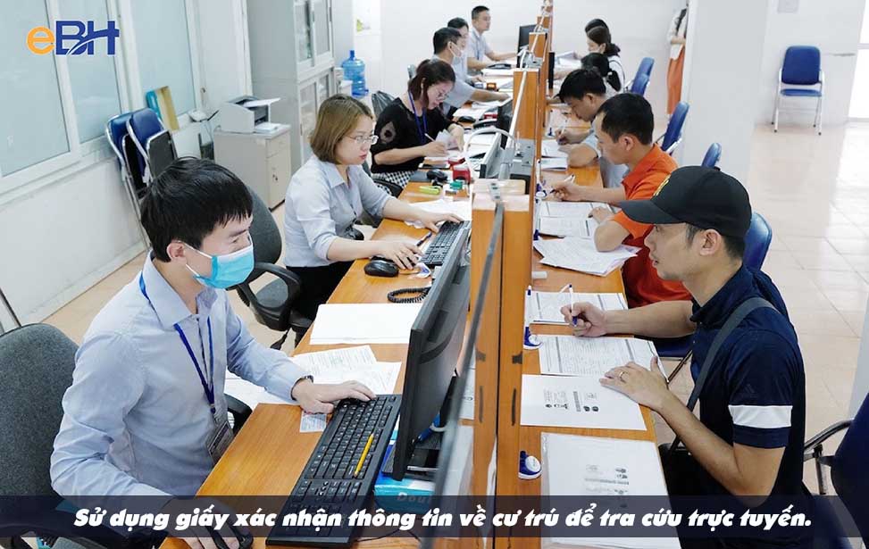 Sử dụng giấy xác nhận thông tin về cư trú để tra cứu trực tuyến